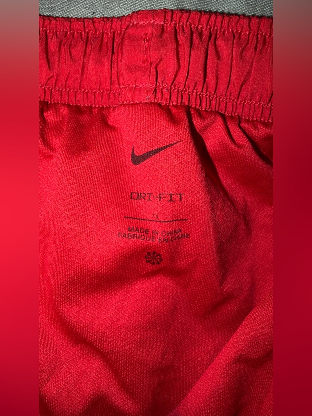 Nike Red Athletic Shorts - Picture 3 of 4